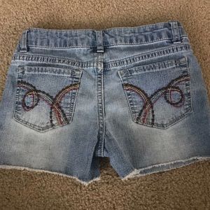 Jean skirt & shorts girls 7/8 outfit bundle